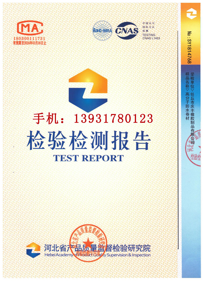 檢驗(yàn)檢測報(bào)告
